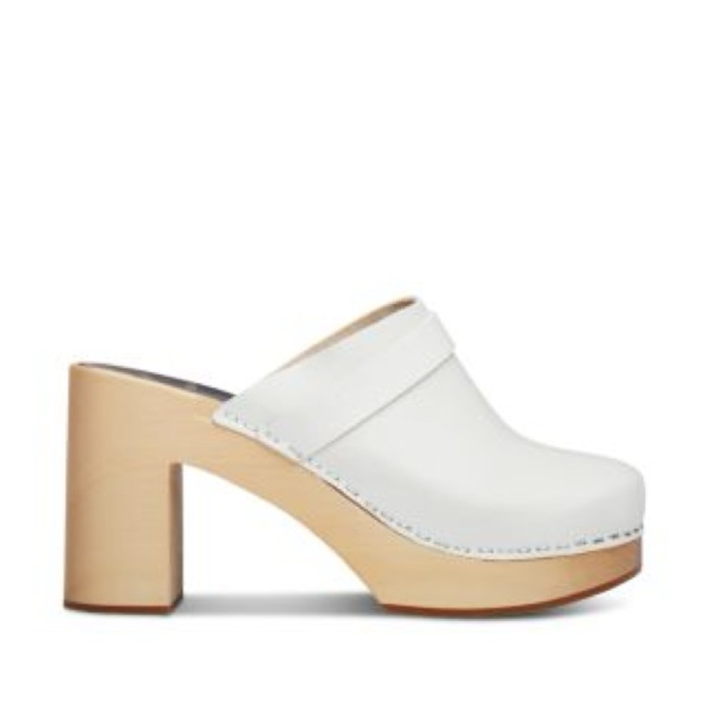 Swedish Hasbeens for Bloomingdale’s Husband Sky High Clogs